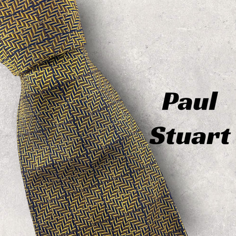 【5288】良品！Paul Stuart ネクタイ　ゴールド系