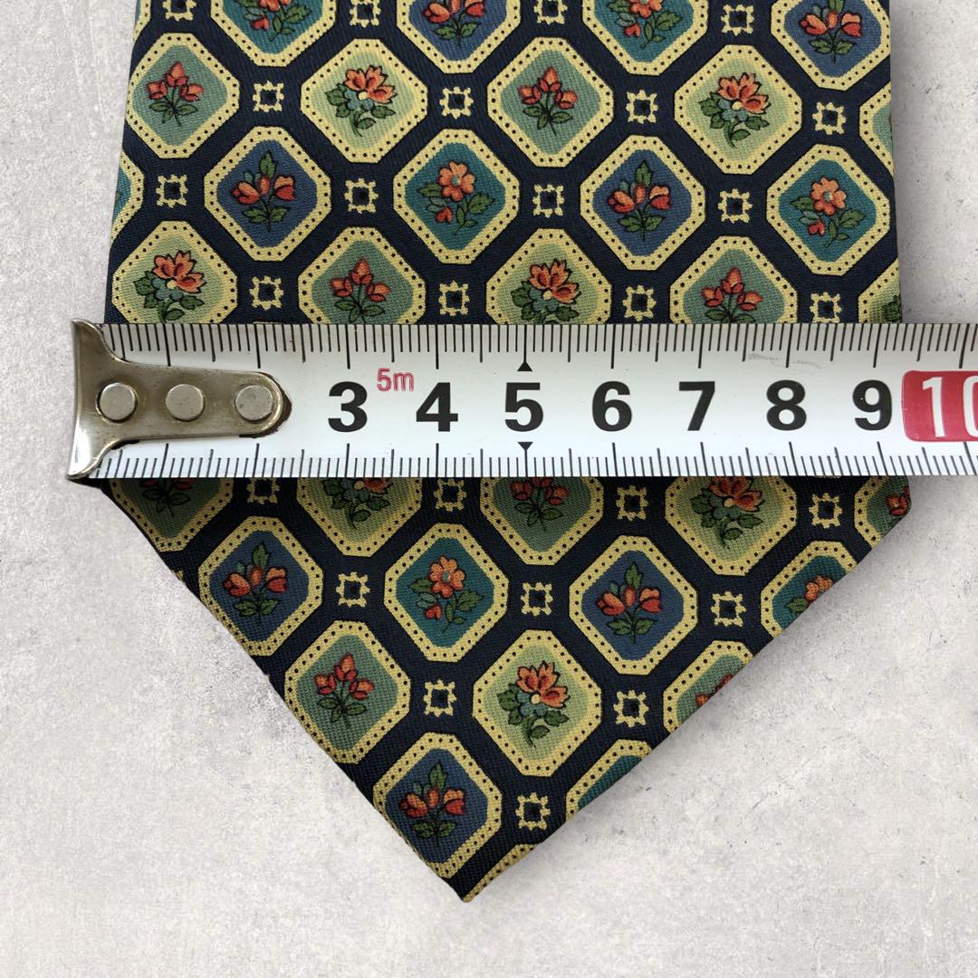 [4618] Beautiful item! DURBAN tie with floral pattern 