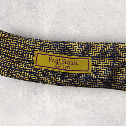 [5288] Good quality! Paul Stuart tie, gold color 