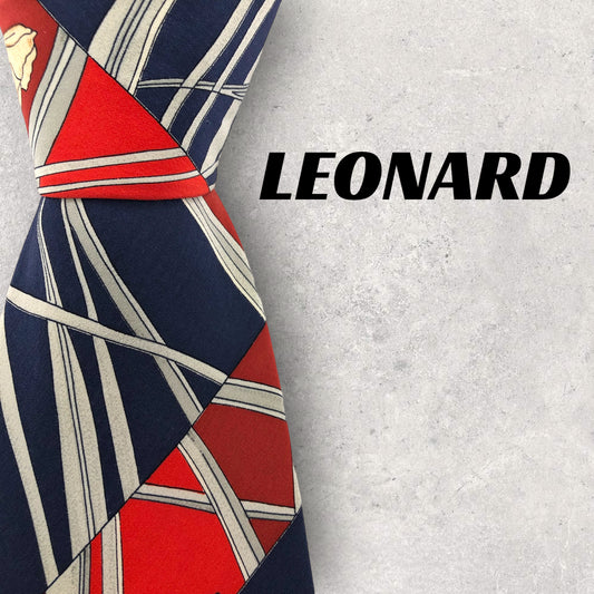 [5490] Beautiful item! Leonard necktie, blue x bread color 