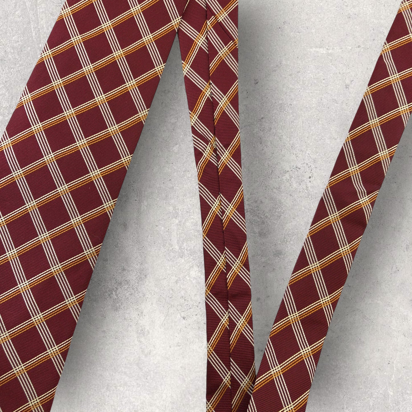 [4990] Beautiful item! Gotairiku necktie, red, check pattern 