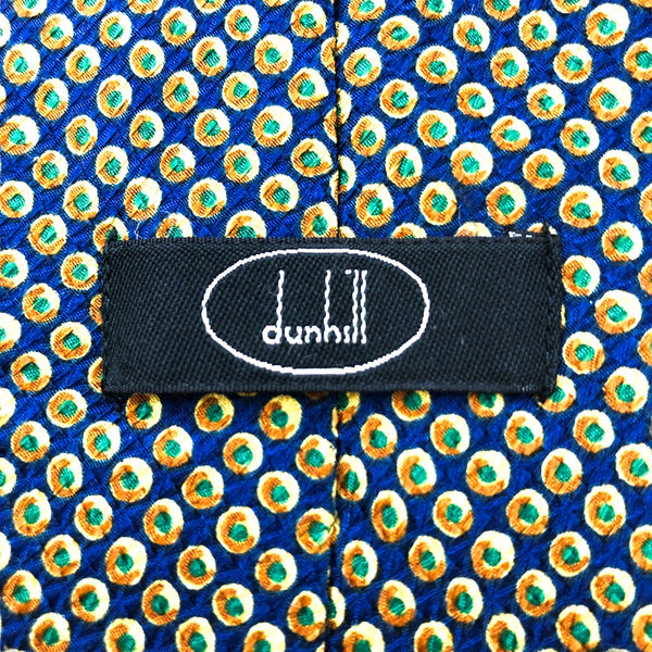 【2714】良品！dunhill ダンヒル　ネクタイ　ブルー系