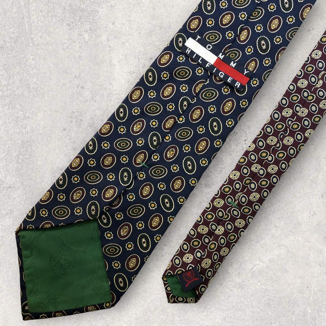 [4521] Good condition! Tommy Hilfiger tie, navy 