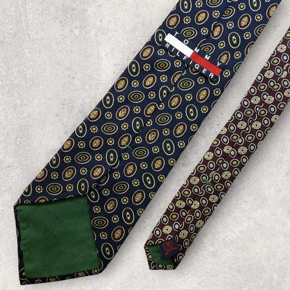 [4521] Good condition! Tommy Hilfiger tie, navy 