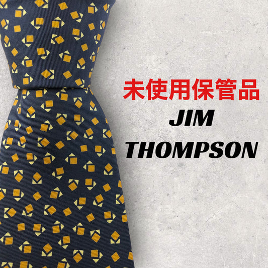 [5657] Unused and stored item! Jim Thompson tie, navy 
