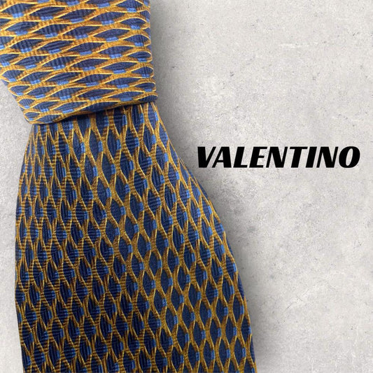 [4743] Good quality! Valentino tie, navy 