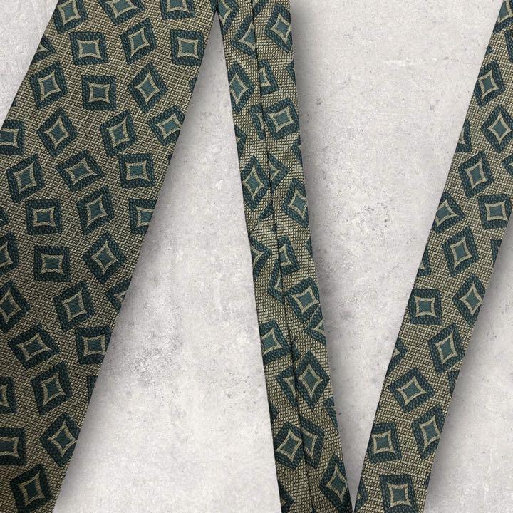 [4217] Good product! GIORGIO ARMANI Necktie Green