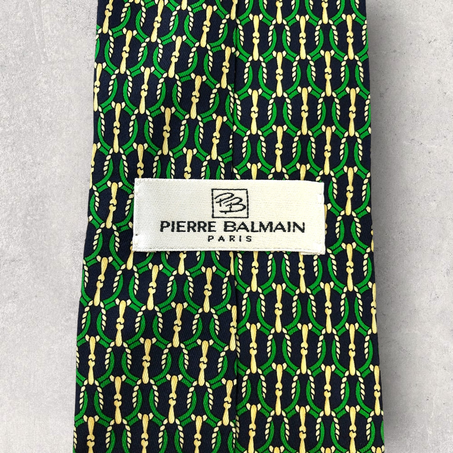 [5416] Beautiful item! PIERRE BALMAIN necktie in green 