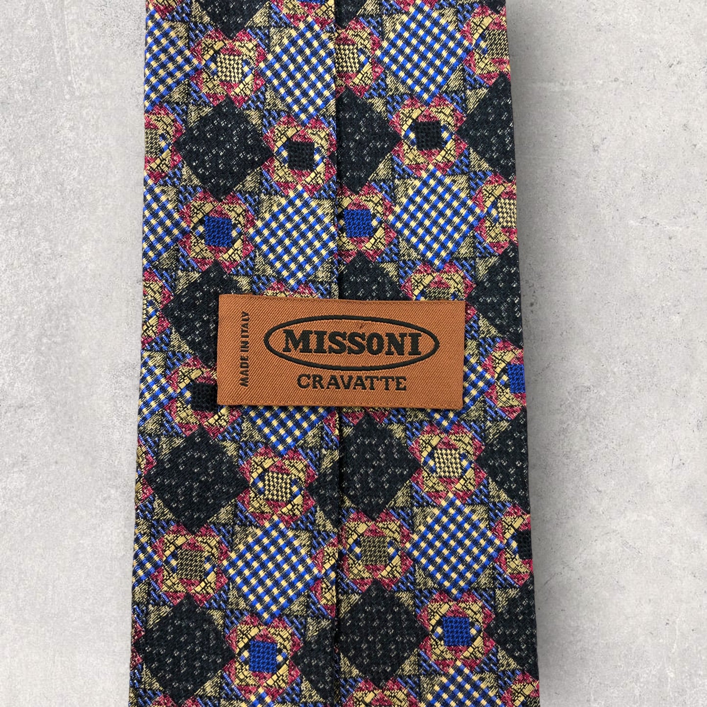 [5482] Beautiful item! Missoni tie, blue 