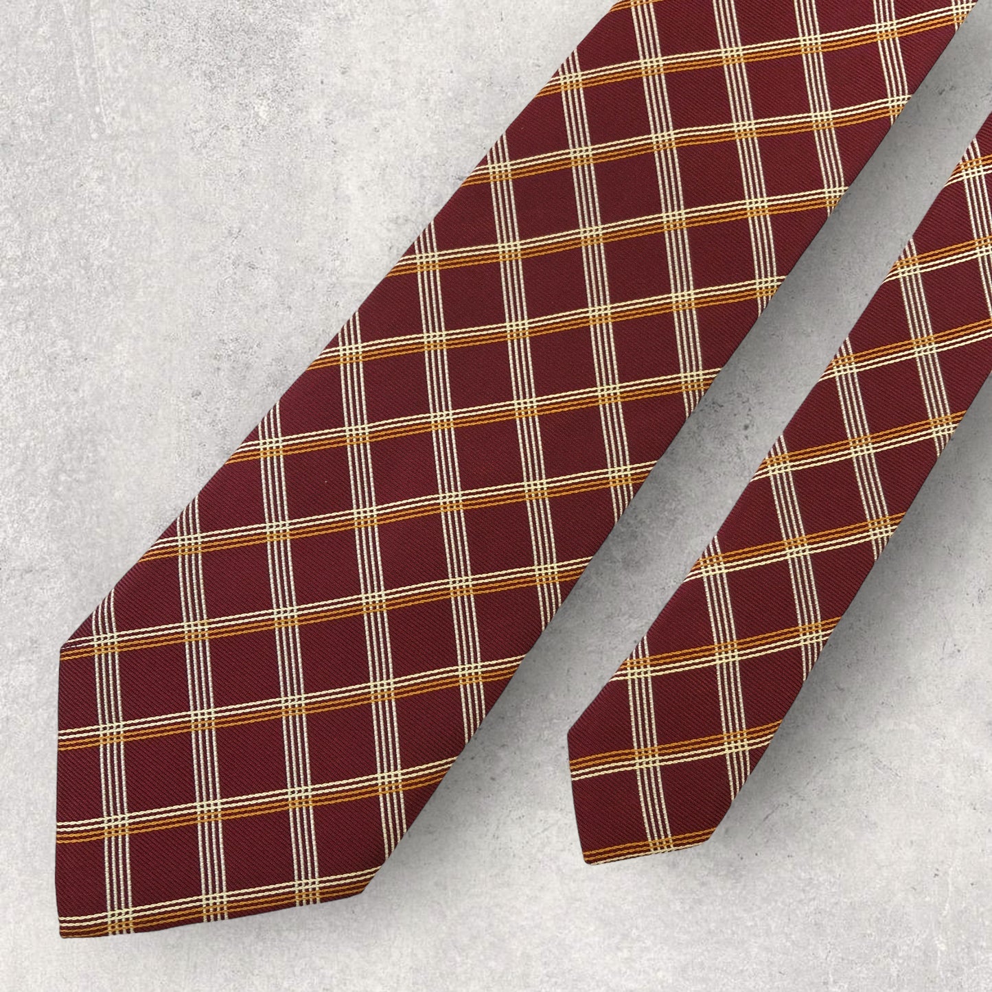 [4990] Beautiful item! Gotairiku necktie, red, check pattern 