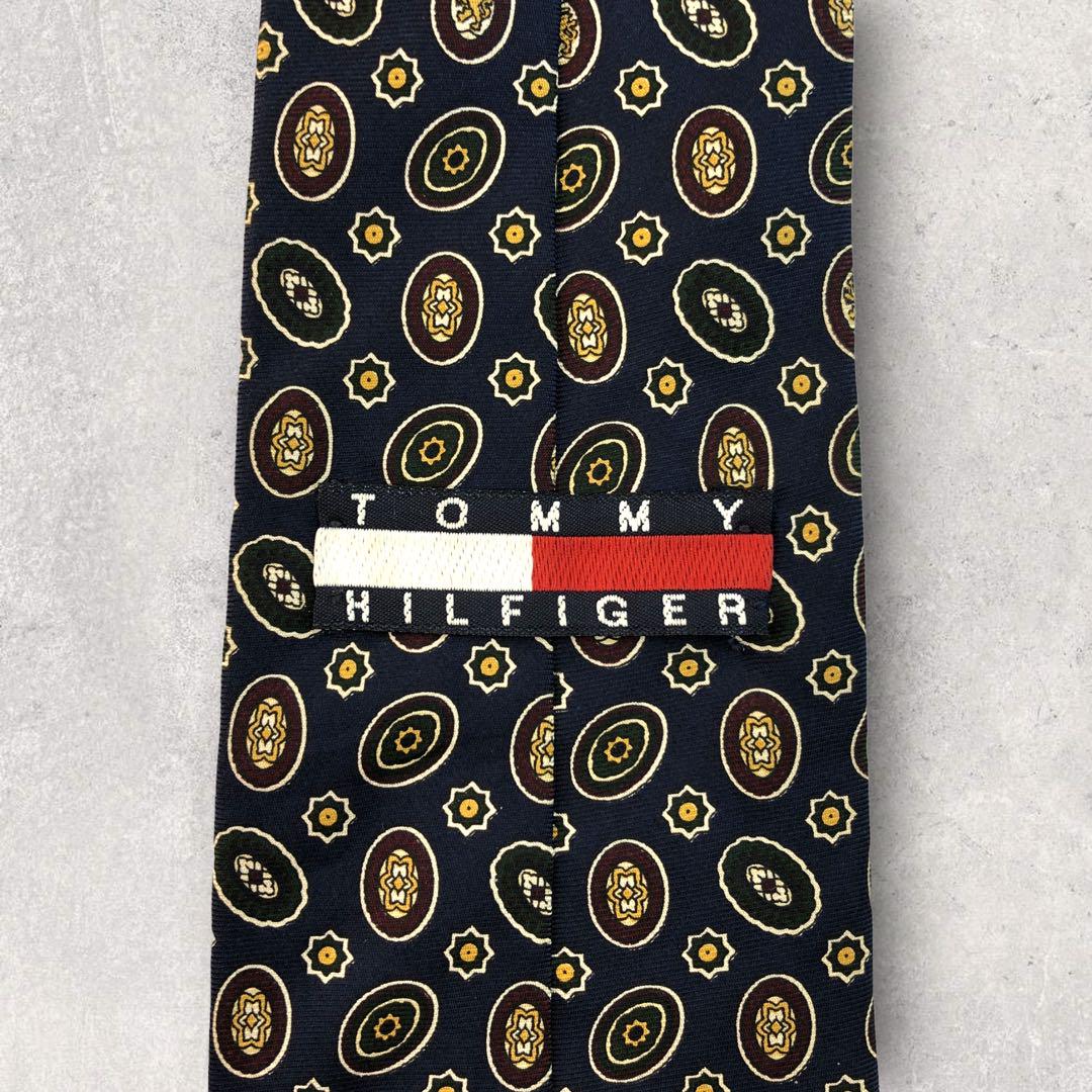 [4521] Good condition! Tommy Hilfiger tie, navy 