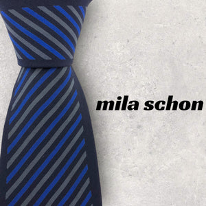 【5302】良品！mila schon　ネクタイ　ストライプ