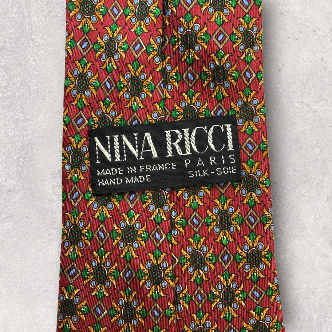 [4469] Good quality! Nina Ricci necktie in red 