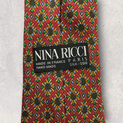 [4469] Good quality! Nina Ricci necktie in red 