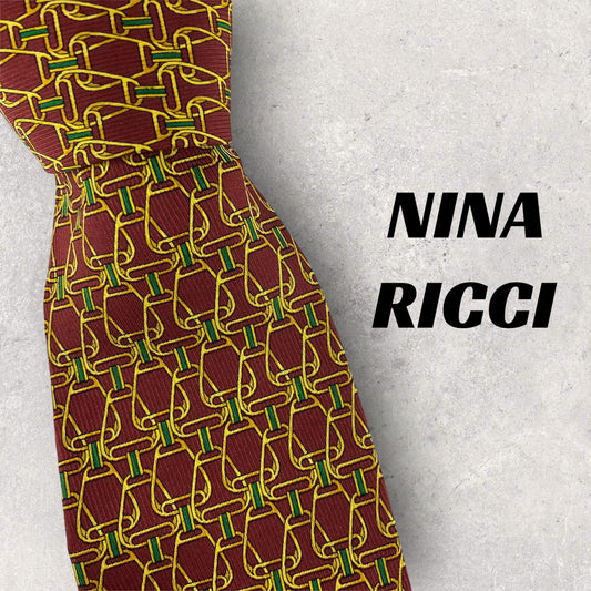 [5149] Good quality! Nina Ricci necktie in red 