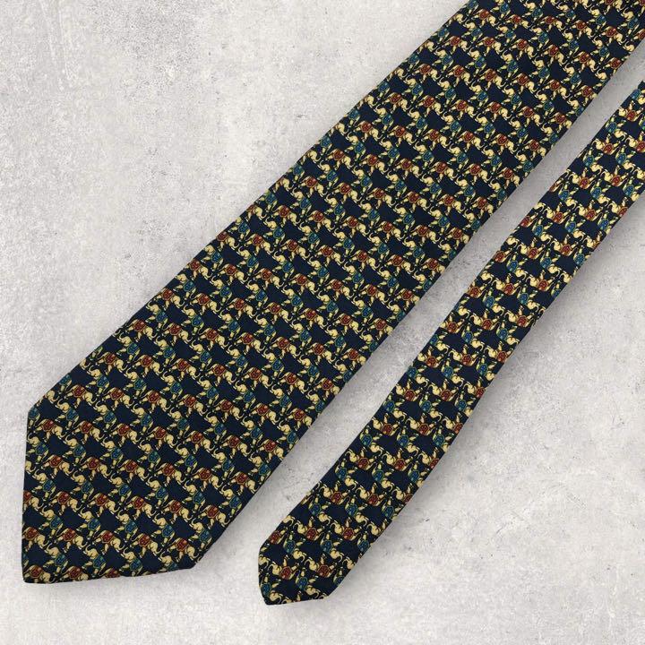 [4263] Good product! Brooks Brothers (basic) Necktie Elephant Pattern