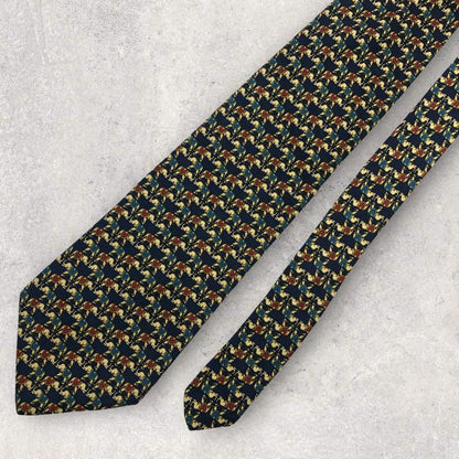 [4263] Good product! Brooks Brothers (basic) Necktie Elephant Pattern