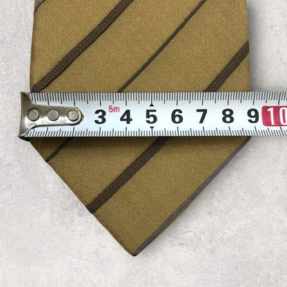[4193] Good product - Acceptable product! Hugo Boss necktie ocher striped